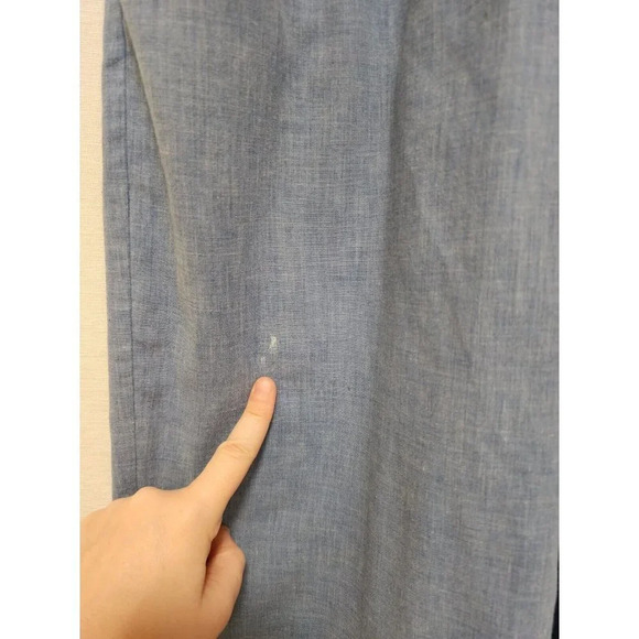 70s 80s Evelyn Pearson Women Vintage Jumpsuit Chambray Denim Style Neiman Marcus - Picture 7 of 9